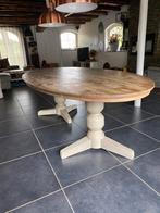 Ovale landelijke eettafel, Huis en Inrichting, Tafels | Eettafels, 100 tot 150 cm, 200 cm of meer, Ophalen of Verzenden, Zo goed als nieuw