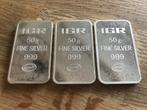 IGR zilverbaren 50 gram 2 stuks 999, Postzegels en Munten, Edelmetalen en Baren, Ophalen of Verzenden, Zilver