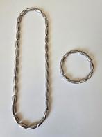 Ketting en armband De Bijenkorf, edelmetaal, Ophalen of Verzenden, Zo goed als nieuw, Zilver, Overige materialen
