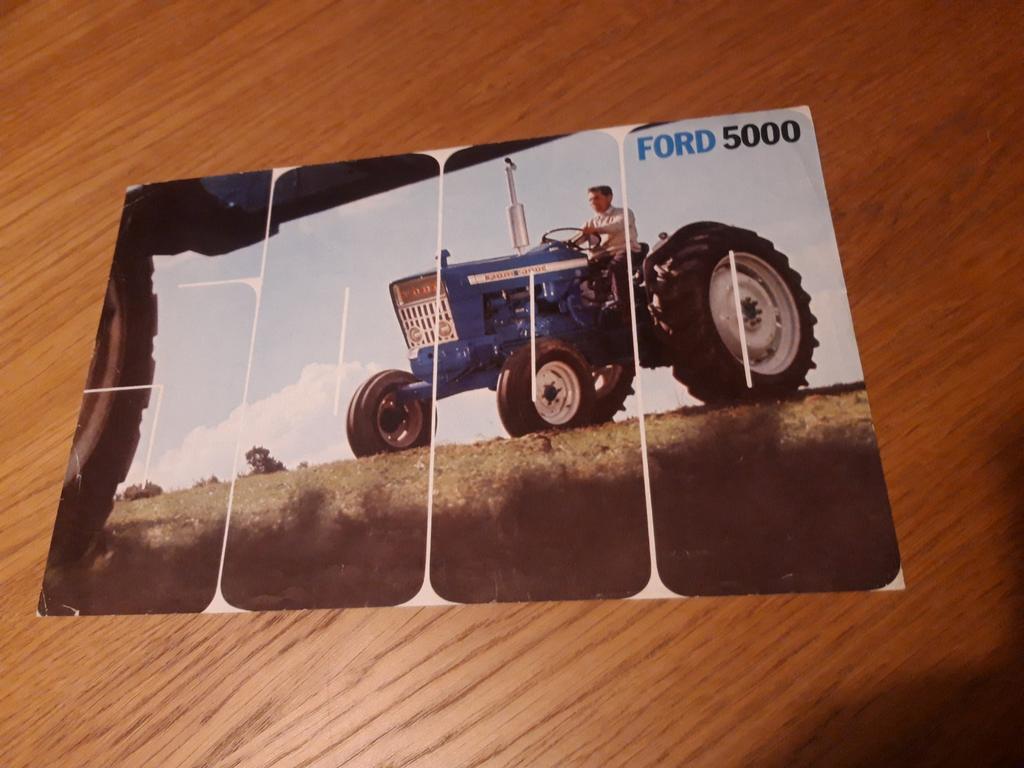 Ford 5000 folder, Ophalen of Verzenden, Gelezen, Folder