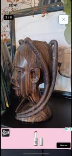 Ebbenhouten Buste van Afrikaanse Vrouw, Ophalen