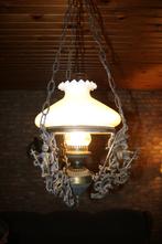 Schippertje hanglamp, elektrisch begin jaren ' 70, Ophalen of Verzenden, Gebruikt, 75 cm of meer