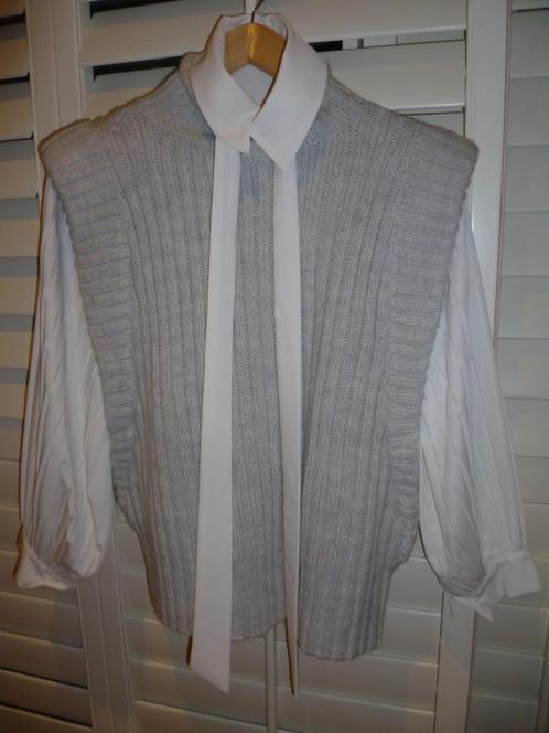Chastar blouse met pofmouwen S/M - YAYA spencer mt S GRATIS, Kleding | Dames, Blouses en Tunieken, Nieuw, Wit, Ophalen of Verzenden