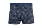 Partij A-dam Boxer Brief - Blauw met Witte Print, Kleding | Heren, T-shirts, Ophalen of Verzenden, Maat 52/54 (L), Blauw, A-dam