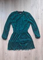 Jurk groen glitter WE maat 158 164, Kinderen en Baby's, Kinderkleding | Maat 164, Ophalen of Verzenden, Zo goed als nieuw, Meisje