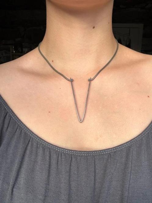 Mooie ketting, Sieraden, Tassen en Uiterlijk, Kettingen, Gebruikt, Overige materialen, Met hanger, Ophalen of Verzenden