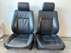 Zwarte leren voorstoelen BMW E39, handbediening; in topstaat, Auto-onderdelen, Interieur en Bekleding, Ophalen, Gebruikt, BMW