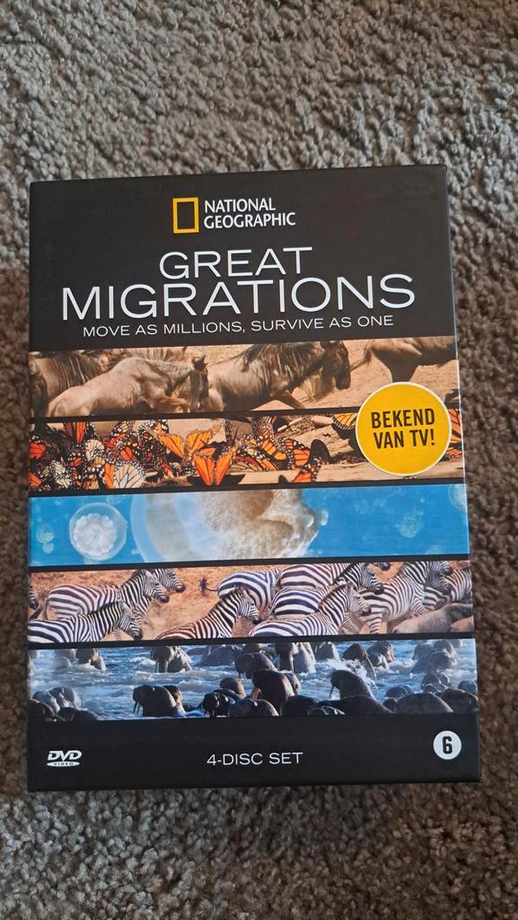 National Geographic Great Migrations - 4 DVD Boxset, Cd's en Dvd's, Dvd's | Documentaire en Educatief, Zo goed als nieuw, Natuur