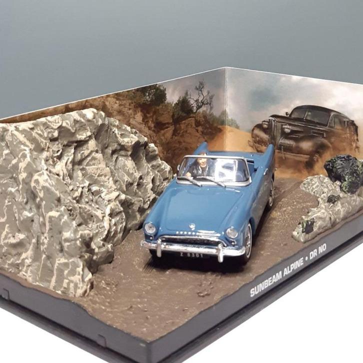 Sunbeam Alpine - James Bond 007 nr 17, Hobby en Vrije tijd, Modelauto's | 1:43, Zo goed als nieuw, Auto, Universal Hobbies, Ophalen of Verzenden