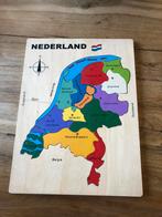 Houten puzzel van Nederland, Kinderen en Baby's, Speelgoed | Kinderpuzzels, Ophalen of Verzenden, Meer dan 50 stukjes, Zo goed als nieuw