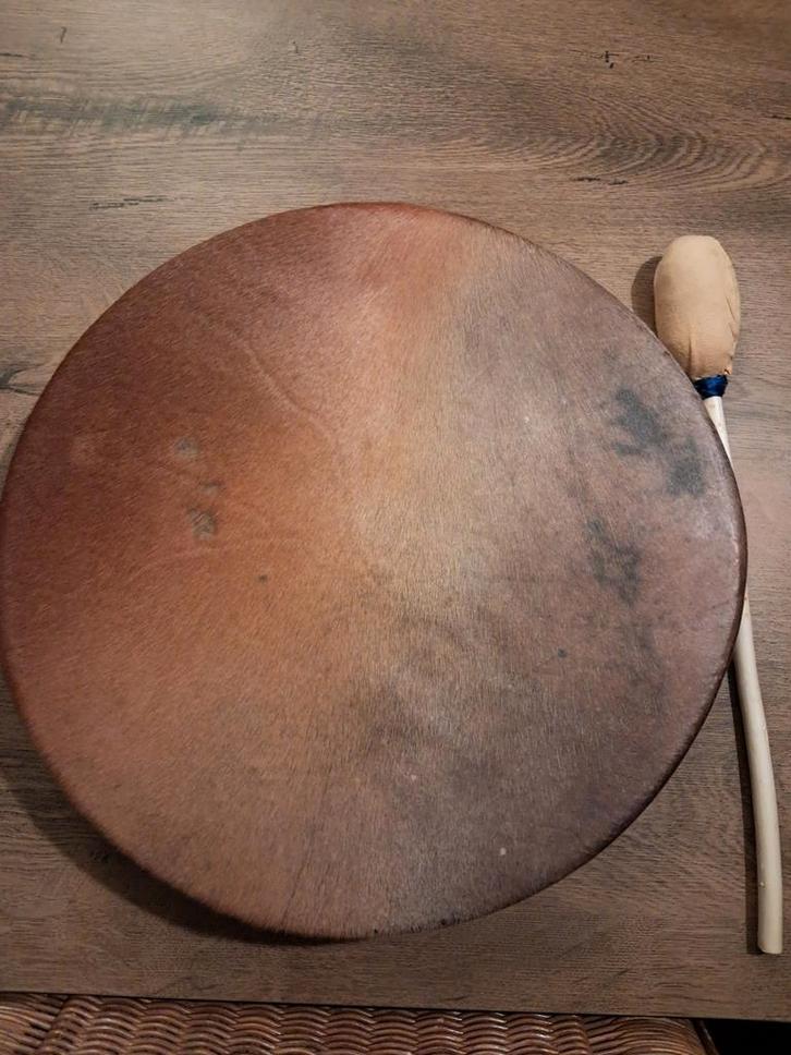 Nieuwe Sjamanendrum 35cm - Paardenhuid, Muziek en Instrumenten, Percussie, Gebruikt, Ophalen