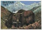 BHUTAN 7 - Dieren: zoogdieren (yak), Ophalen of Verzenden, Dier of Natuur, Postfris