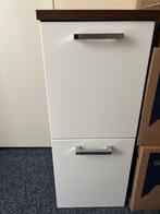 badkamerkastje wit/notenhout, Ophalen, Minder dan 50 cm, Overige typen, Zo goed als nieuw