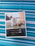 Chocolade Fondue Set - 6-delig Porselein met 4 Vorken, Witgoed en Apparatuur, Fonduesets, Ophalen of Verzenden, Nieuw, Waxinelicht