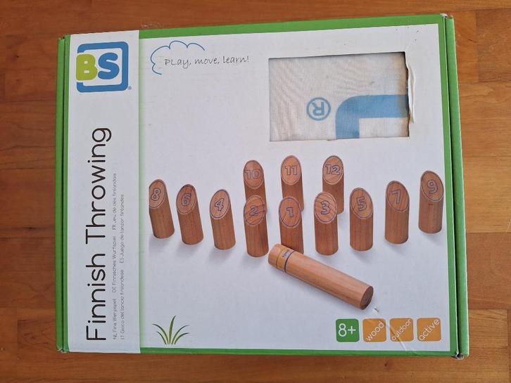 BS Fins werpspel (hout) voor op straat, in de tuin 8+, Kinderen en Baby's, Speelgoed | Buiten | Los speelgoed, Zo goed als nieuw