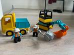 Duplo truck en graafmachine, Ophalen of Verzenden, Zo goed als nieuw