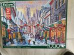 Falcon puzzel Christmas in New York 1000 stukjes, Hobby en Vrije tijd, Denksport en Puzzels, Ophalen, 500 t/m 1500 stukjes, Gebruikt
