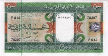 Mauritanie 500 Ouguiya 2002 unc beschikbaar voor biedingen