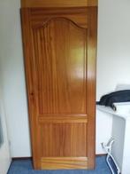 2x massieve opdekdeur, Ophalen, 80 tot 100 cm, Binnendeur, Zo goed als nieuw