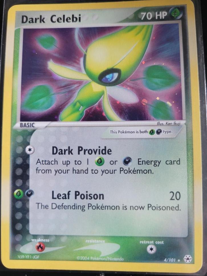 Dark Celebi (HL 4) EX Hidden Legends - Singles, Hobby en Vrije tijd, Verzamelkaartspellen | Pokémon, Gebruikt, Losse kaart, Foil