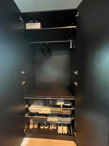 Zwarte Ikea PAX kast - afbeelding 5