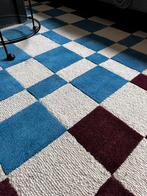 Wollen kleed, blauw/aubergine/creme. Als nieuw, Huis en Inrichting, Stoffering | Tapijten en Kleden, Blauw, 200 cm of meer, Ophalen of Verzenden