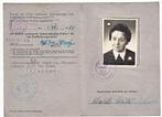 Rijbewijs Duitsland 1958 Mw. Schneider (niet ongeldig gem.), Verzenden, Gebruikt