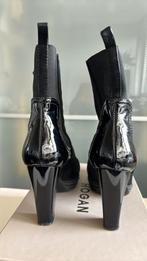 HOGAN 38 zwarte suede lak leren enkellaars, Zwart, Lage of Enkellaarzen, Ophalen of Verzenden, Hogan