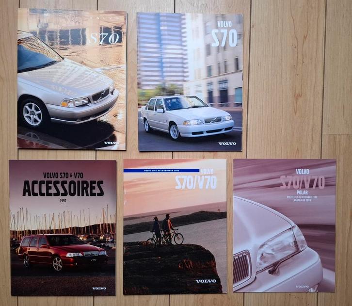 Volvo S 70. 5 items.  € 10,--, Boeken, Auto's | Folders en Tijdschriften, Zo goed als nieuw, Volvo, Ophalen of Verzenden