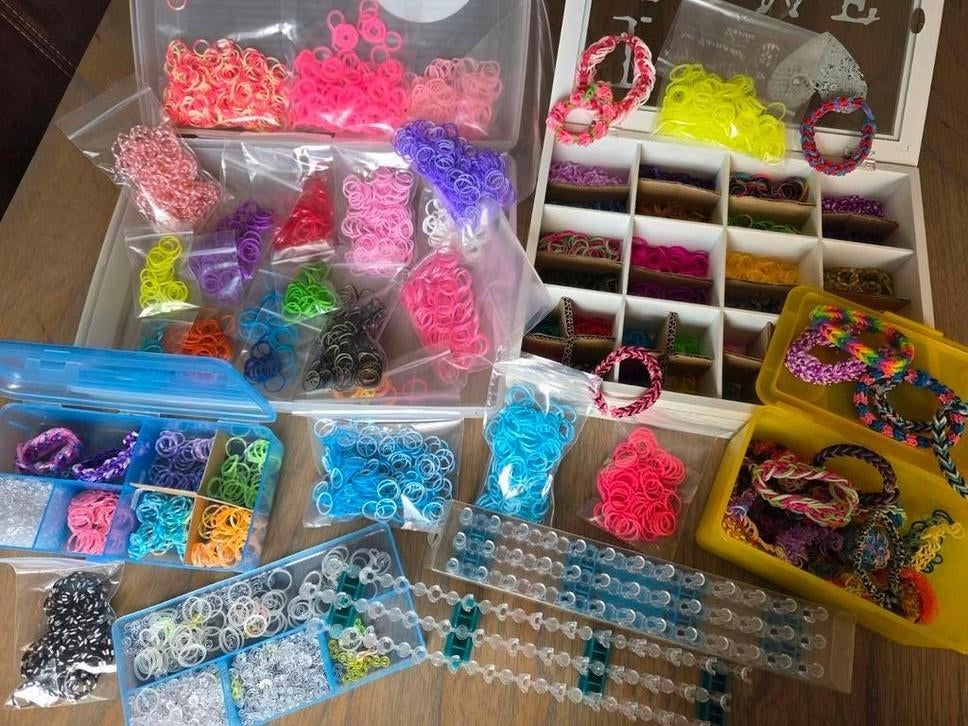 Loom Bandjes Set met Opbergdozen, Ophalen of Verzenden, Zo goed als nieuw