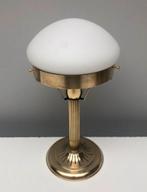 Art Deco Messing Lamp met E27 Fitting, Ophalen of Verzenden, Gebruikt, Metaal, Minder dan 100 cm