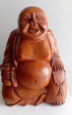 Boeddha Beeld Grote Zware Vintage Buddha Teak Hout Thailand, Ophalen of Verzenden