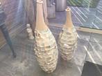 Schelpenvaas van paramount 2 stuks…, Ophalen, Overige kleuren, 75 cm of meer, Glas