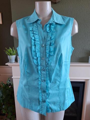 Mayerline blauwe blouse gilet M 40 | Gratis Verzenden beschikbaar voor biedingen