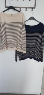 2x gestreepte Hema trui maat L, Blauw, Maat 42/44 (L), Ophalen of Verzenden, Zo goed als nieuw