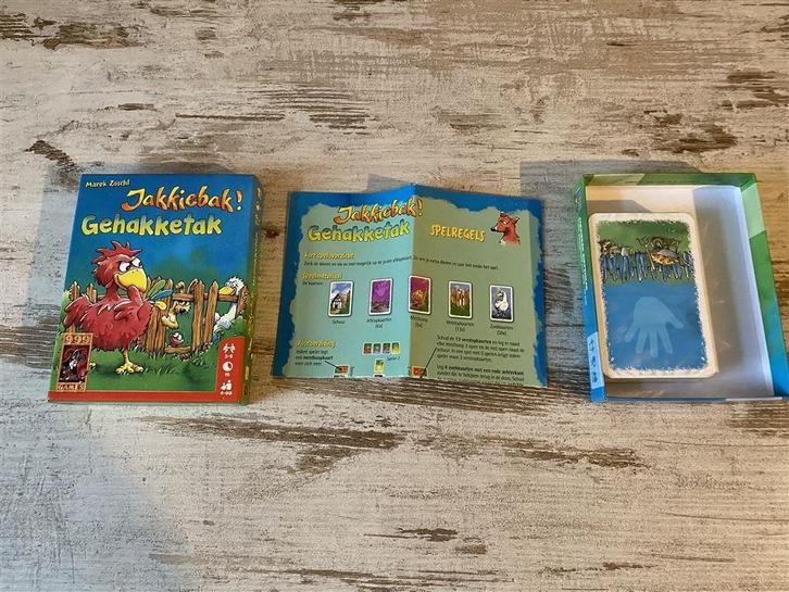 Jakkiebak! gehakketak 999 games [s153], Hobby en Vrije tijd, Gezelschapsspellen | Bordspellen, Zo goed als nieuw, Ophalen of Verzenden