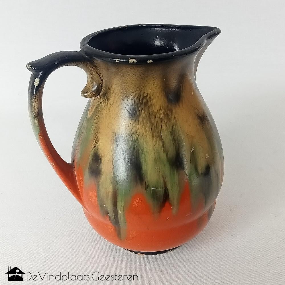 Spuitglazuur vaas of schenkkan, Ophalen of Verzenden