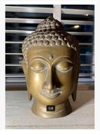Prachtig Boeddha beeld hoofd messing koper 18 cm hoog, Antiek en Kunst, Ophalen of Verzenden