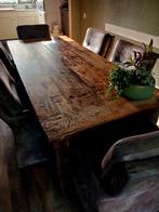 Koloniale eettafel,, Huis en Inrichting, Tafels | Eettafels, Ophalen, Gebruikt, Koloniaal, Teakhout