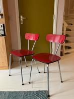 Twee Vintage Formica Stoeltjes, Ophalen, Gebruikt, Twee, Metaal