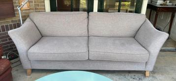 Westwing 3 zits bank van donker beige stoere stof