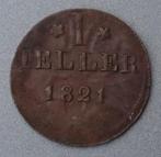 1 Heller Frankfurt 1821, Duitsland, Ophalen of Verzenden, Losse munt