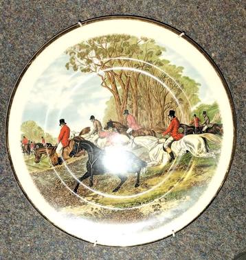 Vintage Bord Jachttafereel beschikbaar voor biedingen