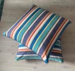 2 gekleurde woonkussens, 70x70 cm, IKEA, Huis en Inrichting, Ophalen of Verzenden, Gebruikt, Overige kleuren, Vierkant