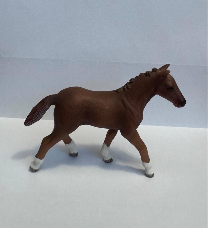 Schleich hannoveraan veulen - figuur 13730 - model 2012, Verzamelen, Dierenverzamelingen, Zo goed als nieuw, Beeldje of Figuurtje