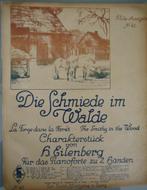 H. Eilenberg Sheet Music Die Schmiede im Walde, Muziek en Instrumenten, Bladmuziek, Les of Cursus, Gebruikt, Ophalen of Verzenden