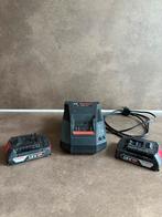 Bosch Professional Acculader + 2x 18V Accu, Doe-het-zelf en Verbouw, Gereedschap | Machine-onderdelen en Toebehoren, Ophalen of Verzenden