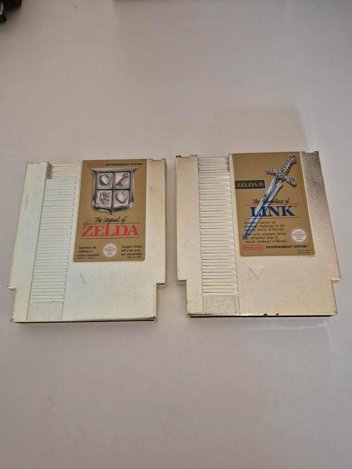 Nintendo Nes Zelda en Link, Spelcomputers en Games, Games | Nintendo NES, Zo goed als nieuw, Avontuur en Actie, 1 speler, Ophalen of Verzenden