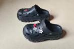 Platform Crocs van Double Mega Klompen met Charms Maat 38-39, Slippers, Zwart, Ophalen of Verzenden, Zo goed als nieuw