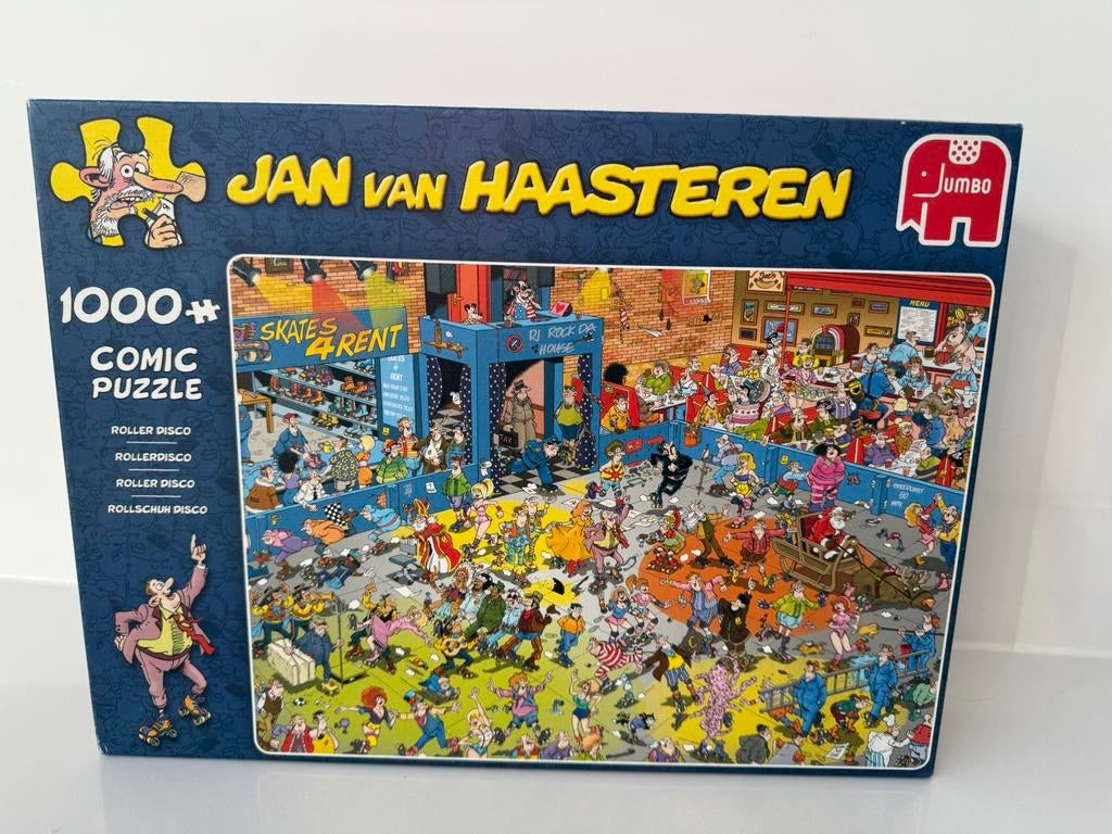 Jan van Haasteren - rollerdisco, Hobby en Vrije tijd, Denksport en Puzzels, Ophalen of Verzenden, 500 t/m 1500 stukjes, Zo goed als nieuw